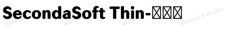SecondaSoft Thin字体转换